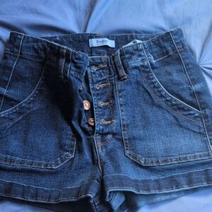 Kensie Dark Blue Jean Shorts for Women